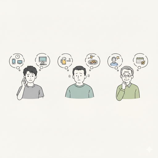 世代別悩む男性