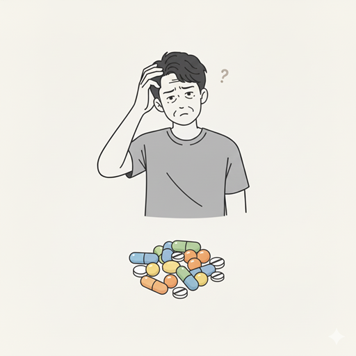 精力剤を選ぶ男性