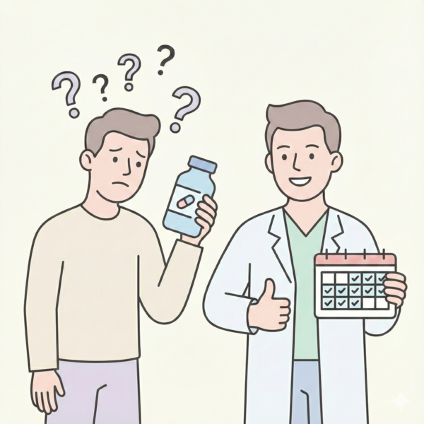 薬の毎日服用大丈夫？の男性